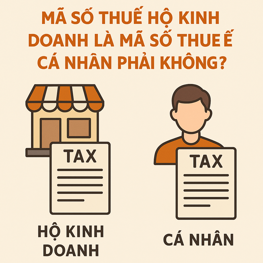 Mã số thuế hộ kinh doanh là mã số thuế cá nhân có phải không?