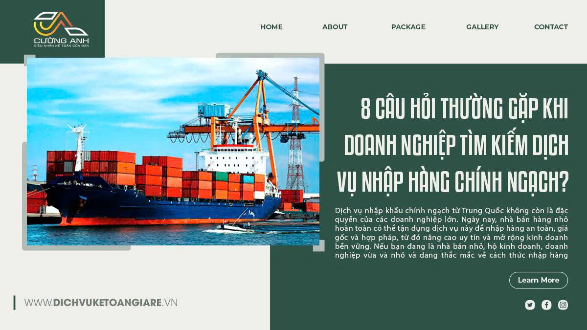 8 Câu hỏi thường gặp khi doanh nghiệp tìm kiếm dịch vụ nhập hàng chính ngạch?