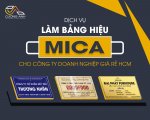 Dịch vụ thi công làm tên bảng hiệu mica công ty doanh nghiệp giá rẻ tphcm