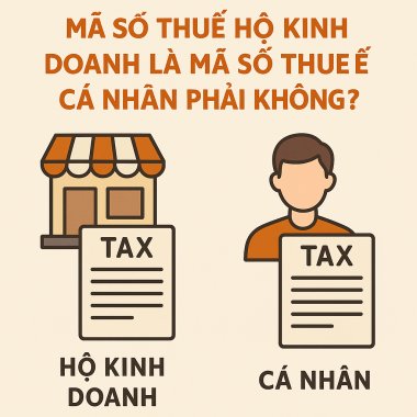 Mã số thuế hộ kinh doanh là mã số thuế cá nhân có phải không?
